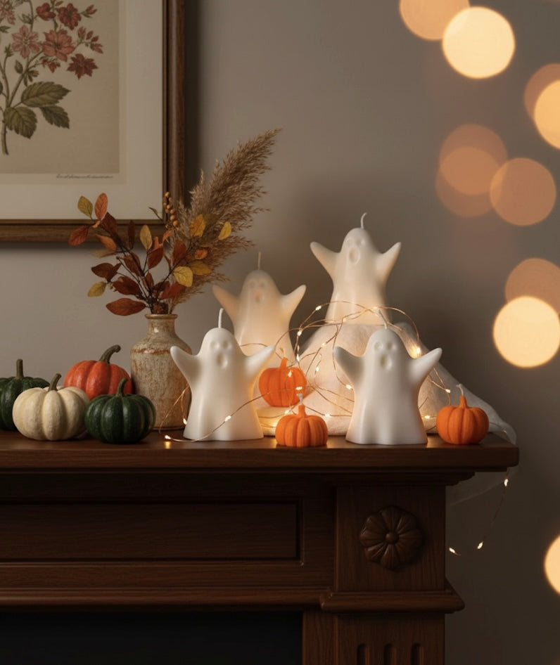 Large Halloween Ghost Candle