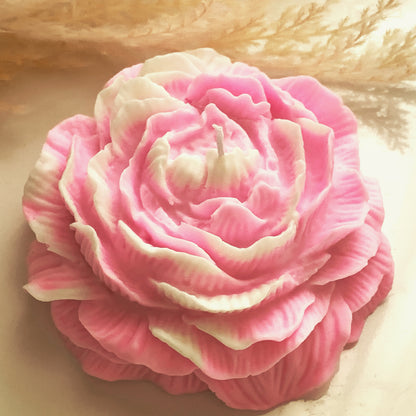 Large Peony Candle