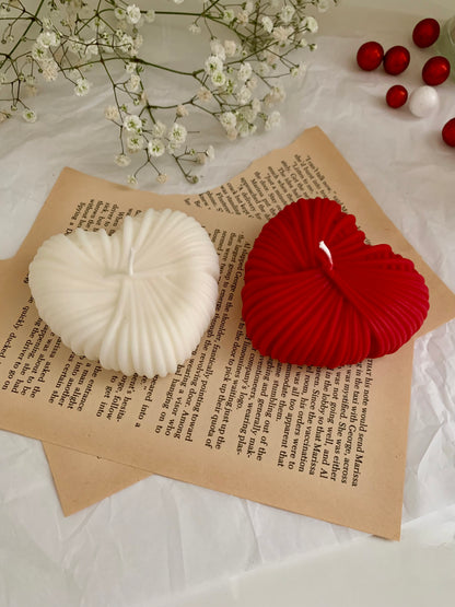 Valentine Wire Weaved Heart Candle