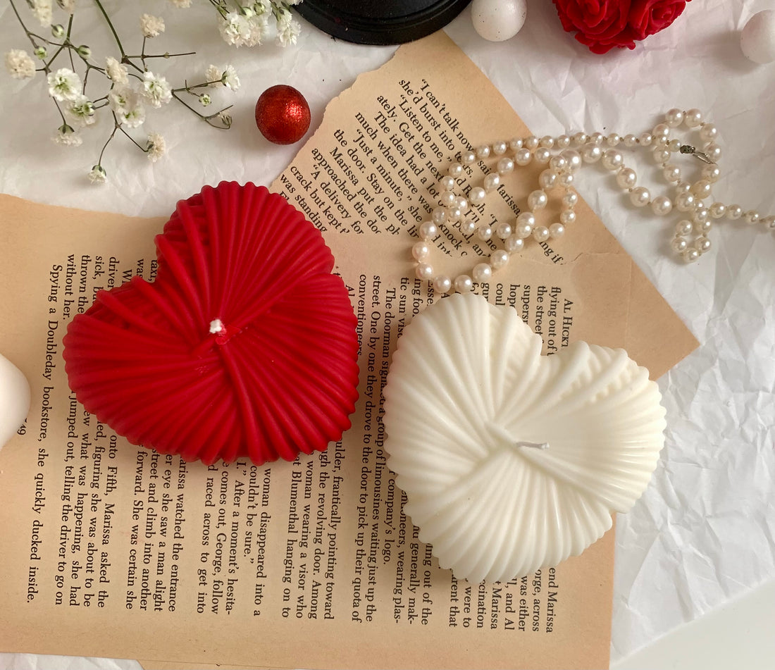 Valentine Wire Weaved Heart Candle
