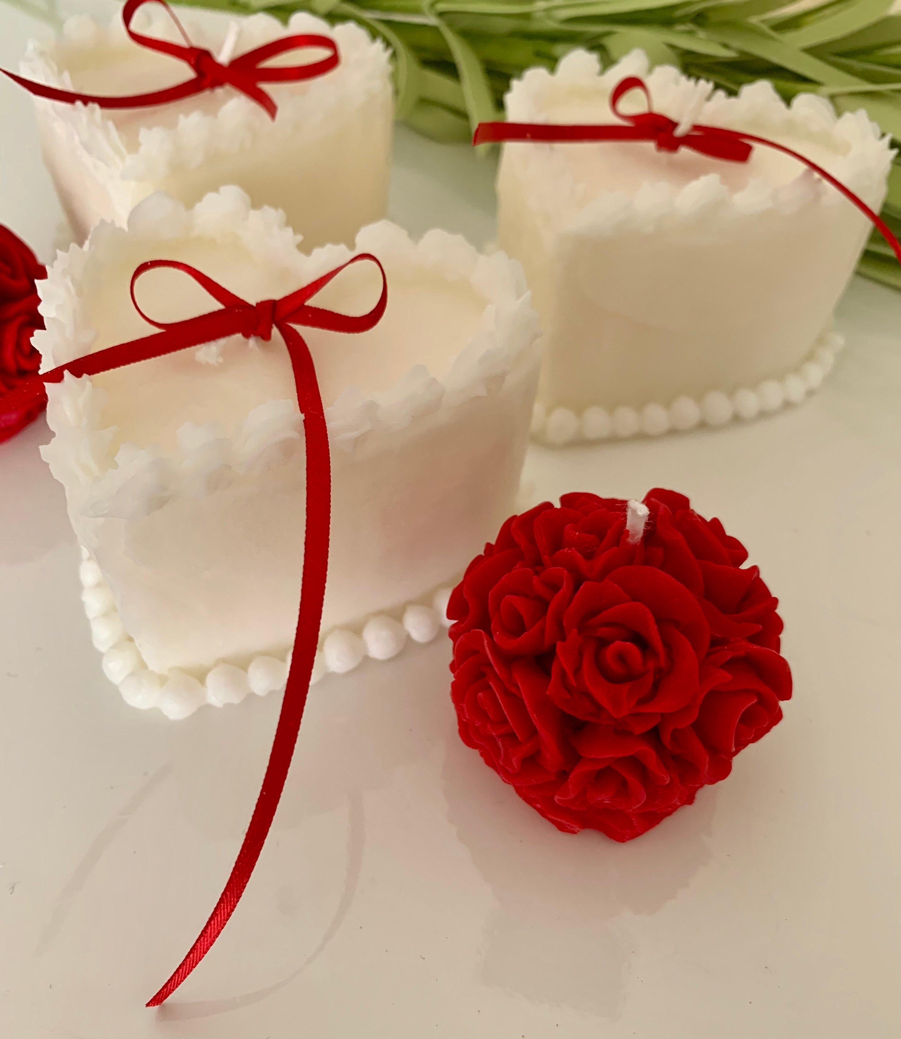 Valentine Heart Cake Candle