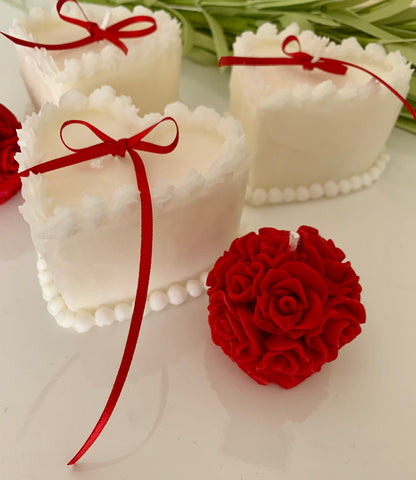 Valentine Heart Cake Candle