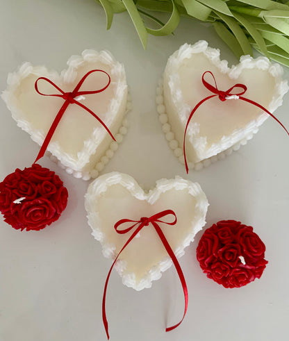 Valentine Heart Cake Candle