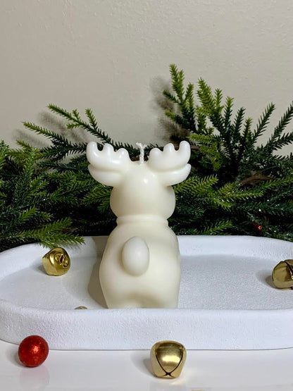 Chunky Mini Reindeer Candle