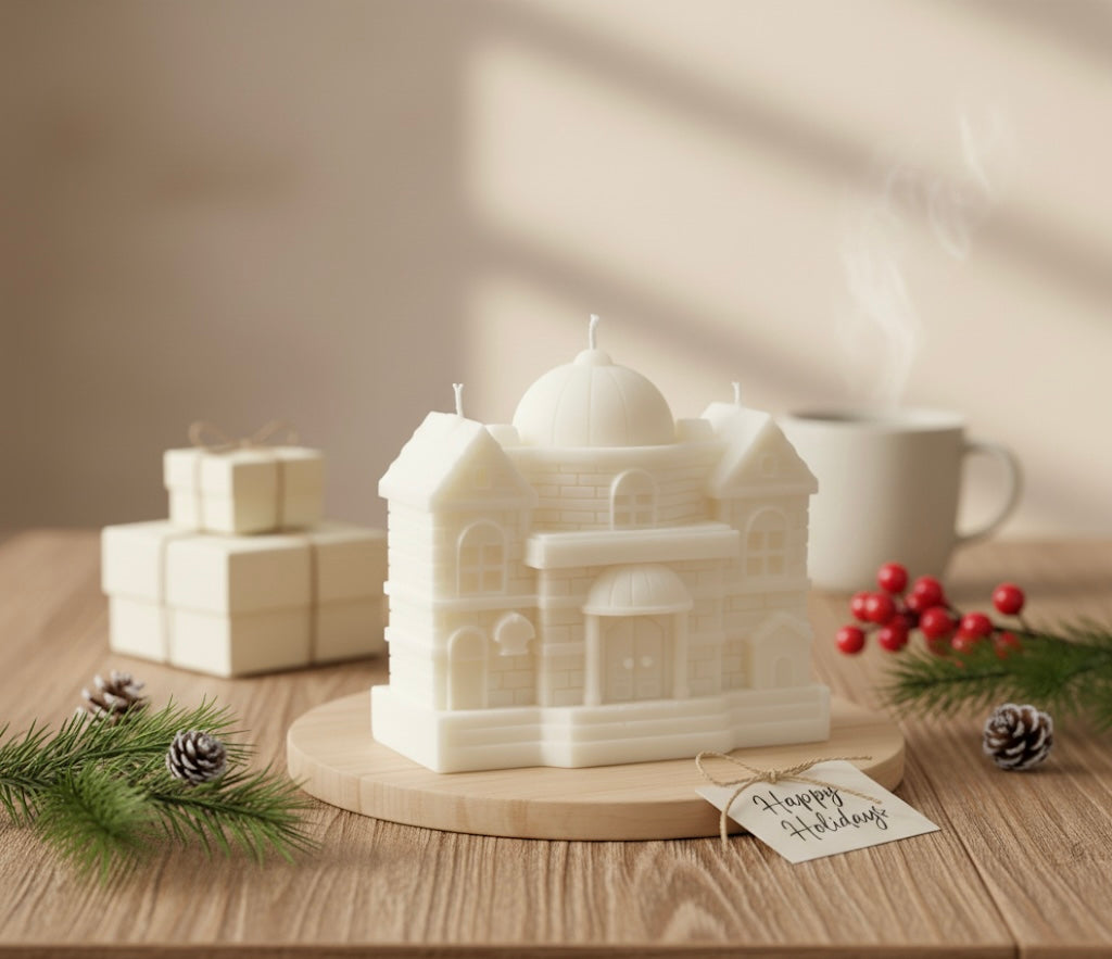 European Castle Candle