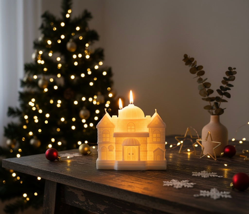 European Castle Candle