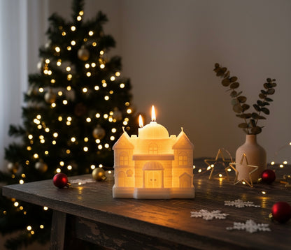 European Castle Candle