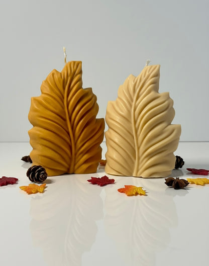 Fall Leaf Candle