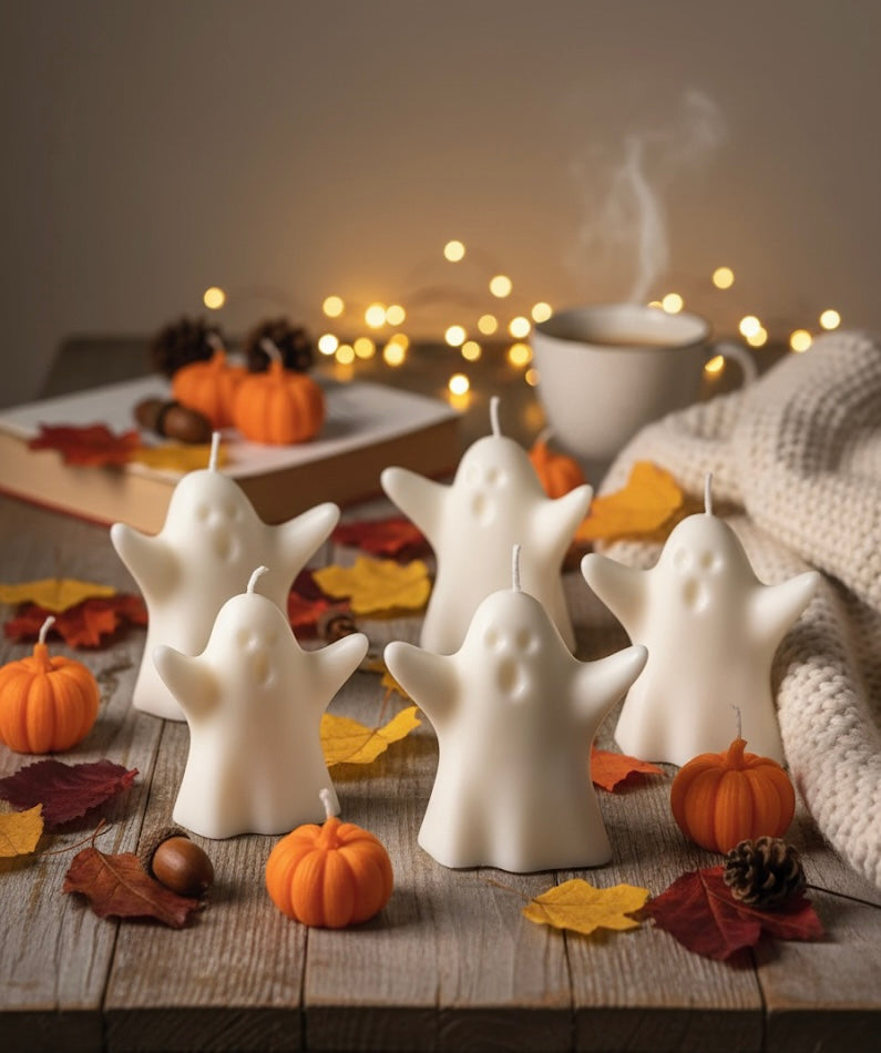 Large Halloween Ghost Candle