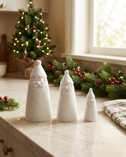 Modern Santa Trio