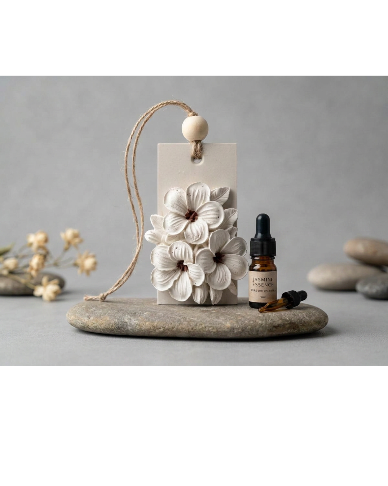 Floral Hanging Diffuser Stone